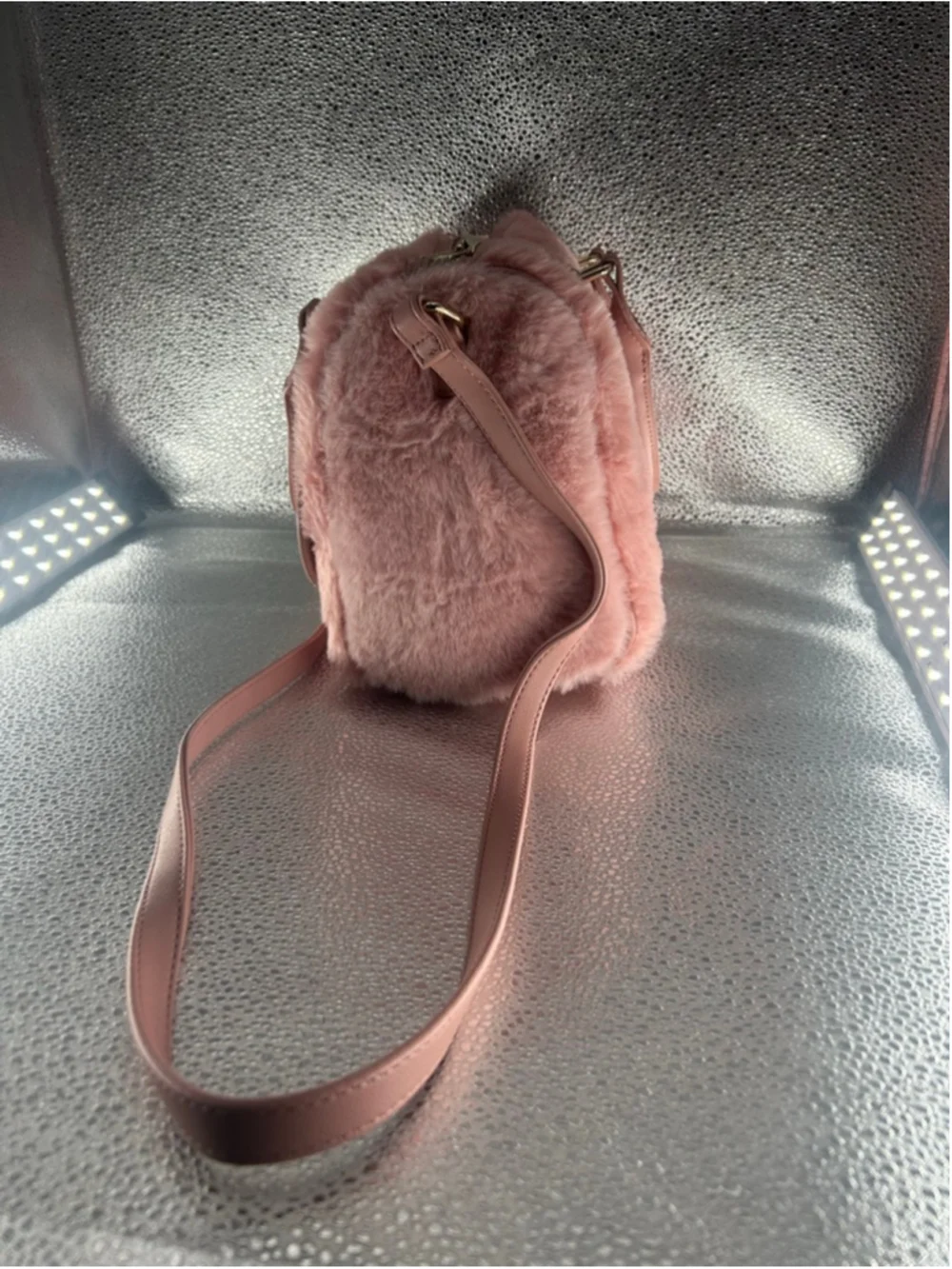 Women's Juicy Couture Pink Faux Fur Satchel One Size